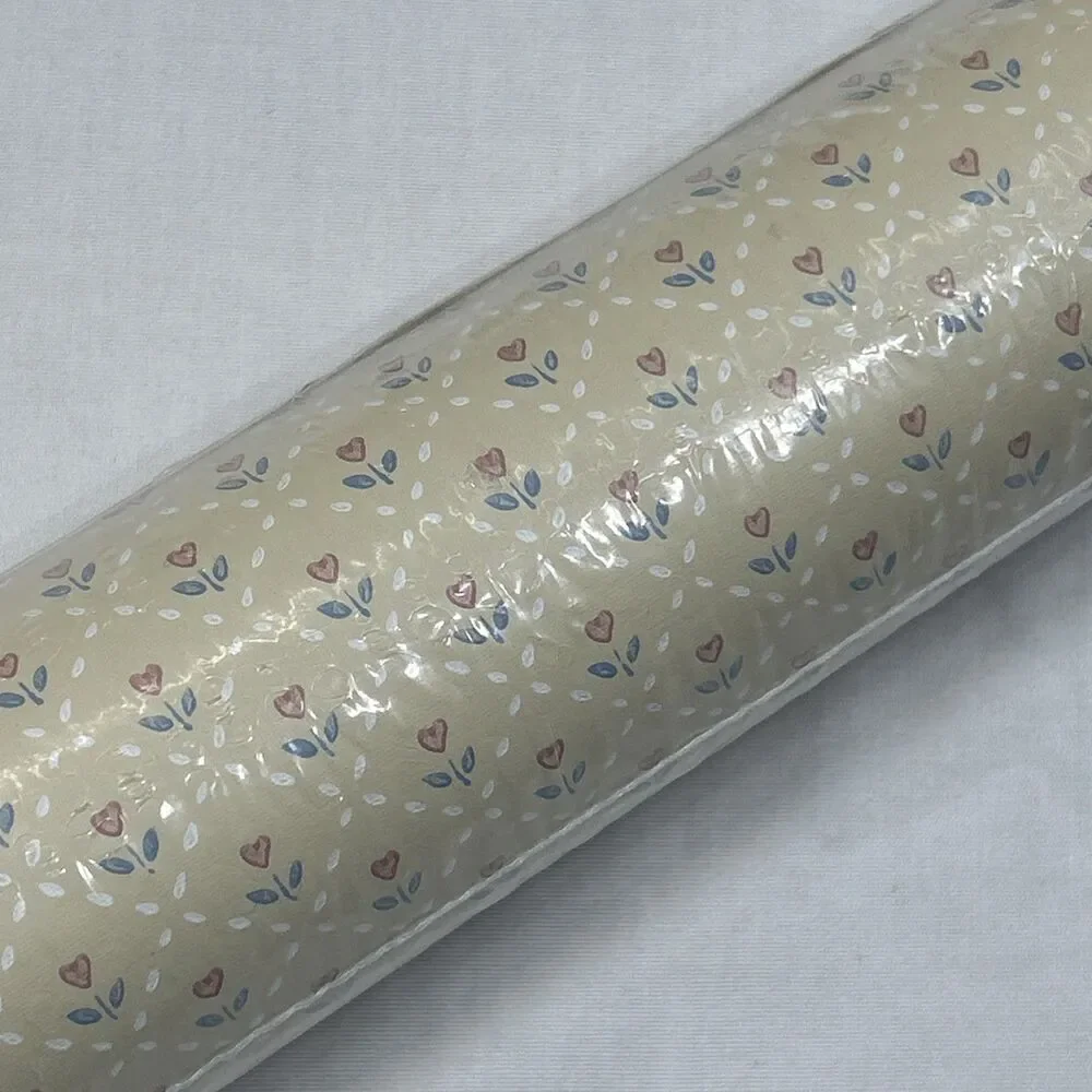 Eisenhart Wallcoverings Cottage Floral WallPaper Rose Flowers Hearts Country